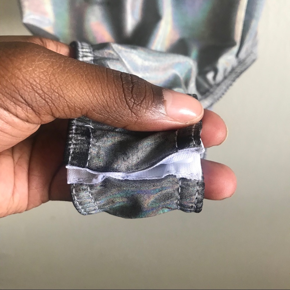 Nasty Gal Metallic Silver Bodysuit - Picture 4 of 5